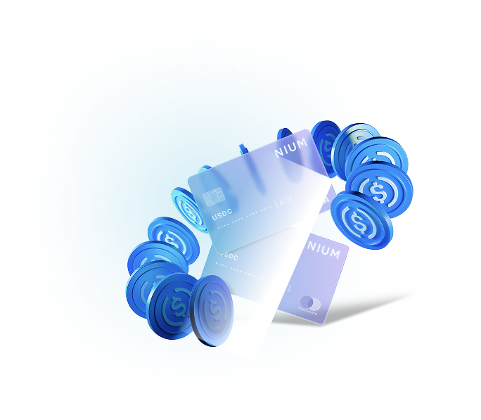 Stablecoin-backed card issuing platform interface